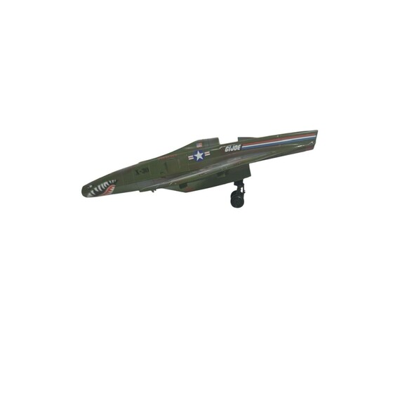 GI Joe Conquest X-30 1998 TRU Exclusive Green Camo Jet Fighter INCOMPLETE - Picture 1 of 16